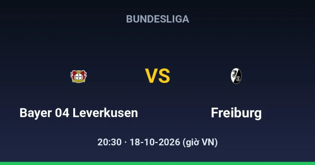 Bayer 04 Leverkusen vs SC Freiburg