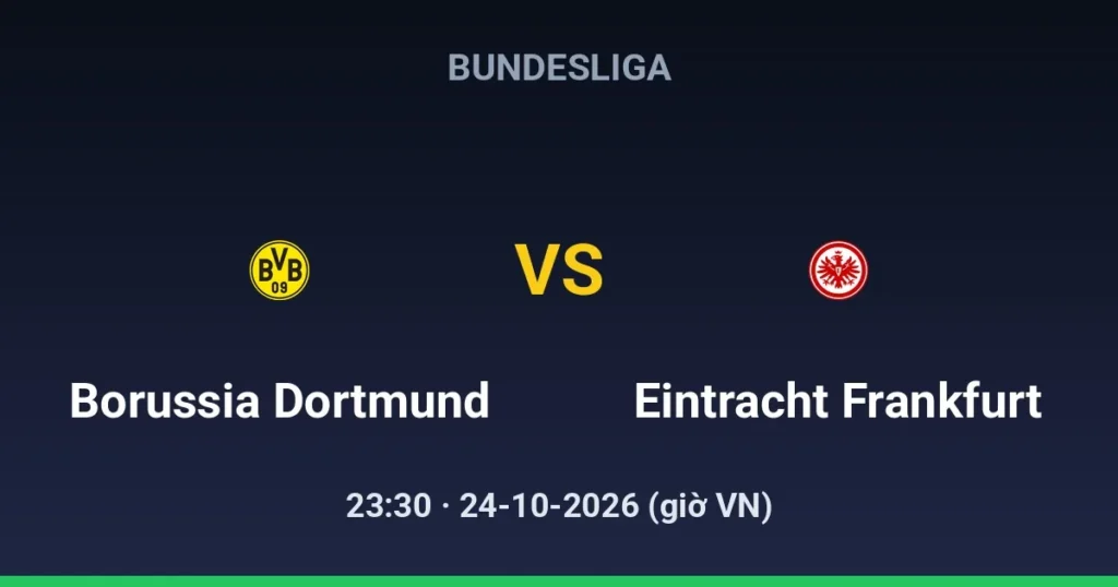 Borussia Dortmund vs Eintracht Frankfurt