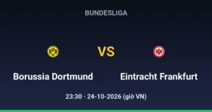 Borussia Dortmund vs Eintracht Frankfurt