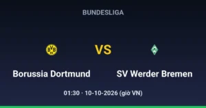 Borussia Dortmund vs SV Werder Bremen