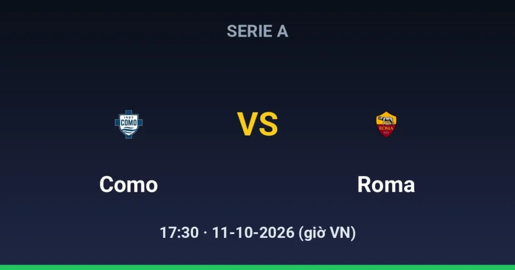 Como vs AS Roma