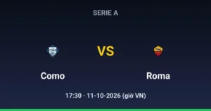 Como vs AS Roma