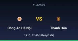 Công An Hà Nội vs Thanh Hóa