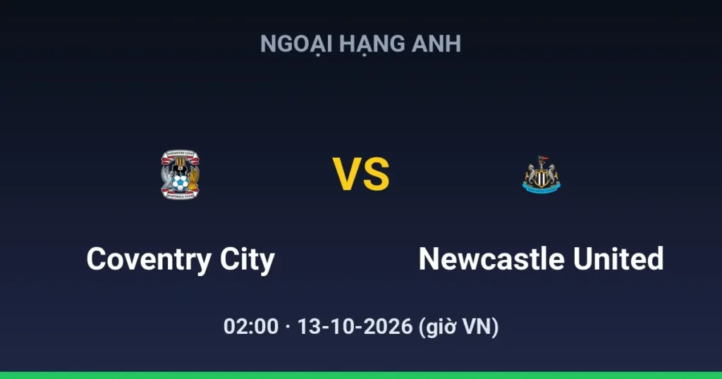 Coventry City vs Newcastle United