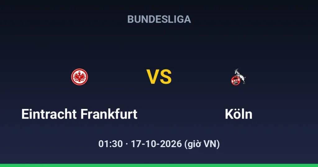Eintracht Frankfurt vs FC Köln