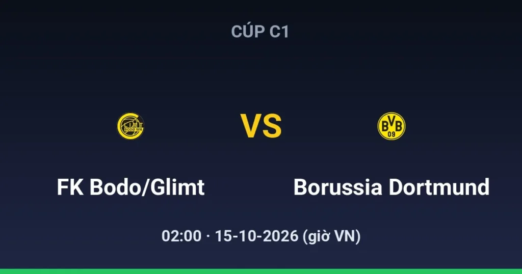 FK Bodo/Glimt vs Borussia Dortmund