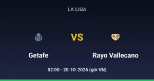 Getafe vs Rayo Vallecano