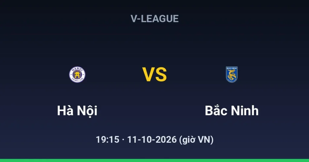 Hà Nội FC vs Bắc Ninh