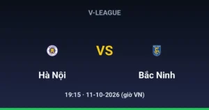 Hà Nội FC vs Bắc Ninh