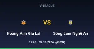 Hoàng Anh Gia Lai vs Sông Lam Nghệ An