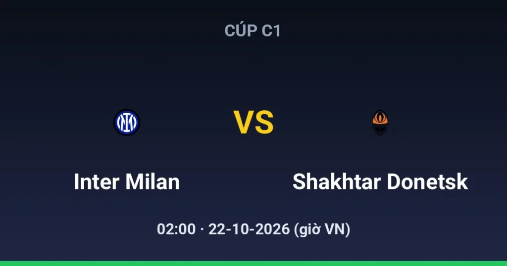 Inter Milan vs FC Shakhtar Donetsk