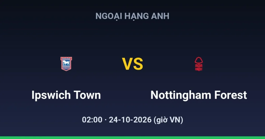 Ipswich Town vs Nottingham Forest