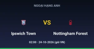 Ipswich Town vs Nottingham Forest