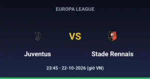 Juventus vs Stade Rennais FC