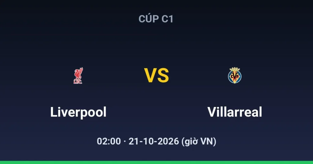 Liverpool vs Villarreal CF