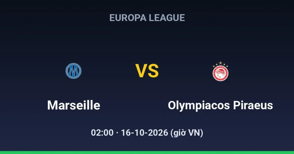 Marseille vs Olympiacos Piraeus
