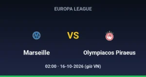 Marseille vs Olympiacos Piraeus