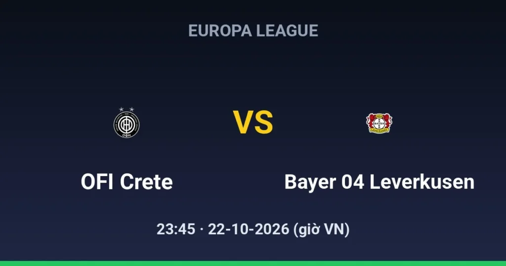 OFI Crete FC vs Bayer 04 Leverkusen