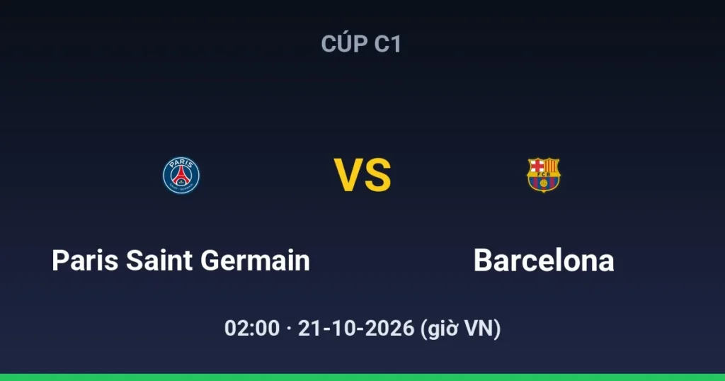 Paris Saint Germain vs FC Barcelona