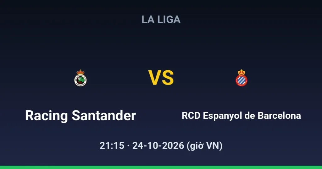 Racing Santander vs RCD Espanyol de Barcelona