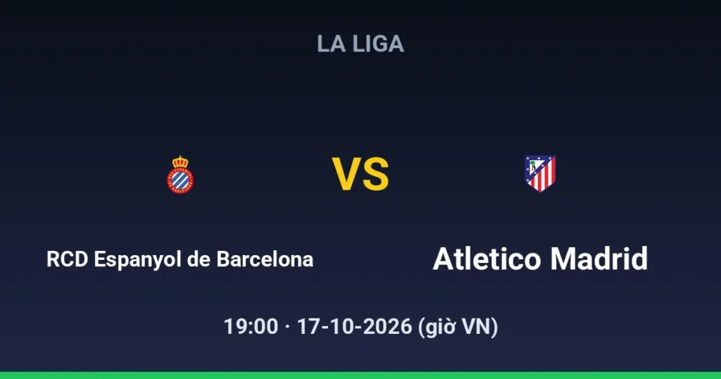 RCD Espanyol de Barcelona vs Atletico Madrid