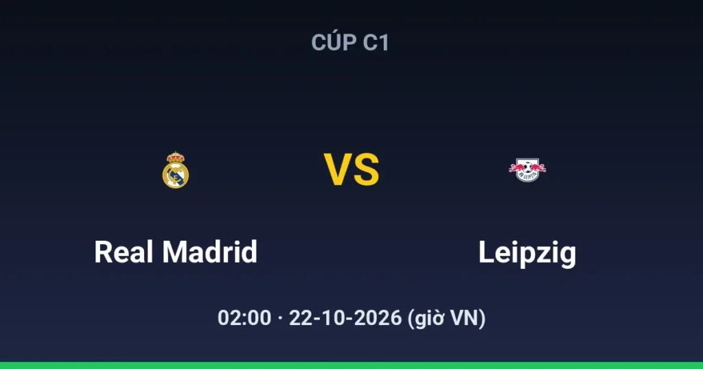Real Madrid vs RB Leipzig