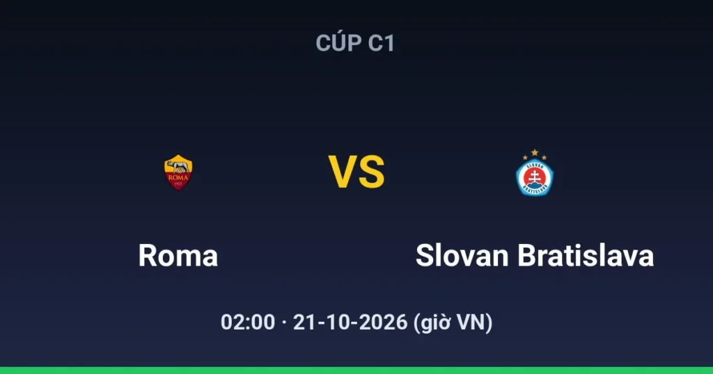 AS Roma vs Slovan Bratislava