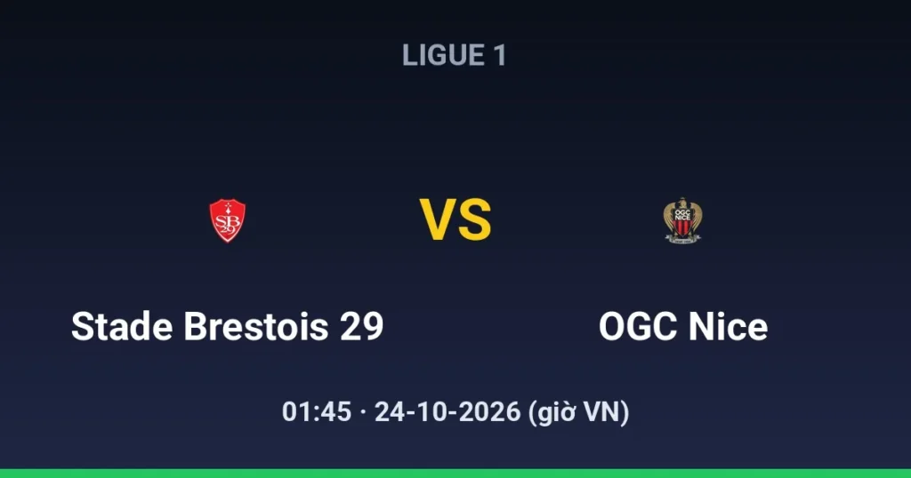 Stade Brestois 29 vs OGC Nice