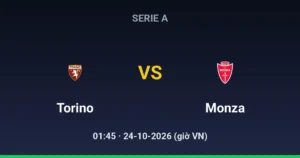 Torino vs Monza