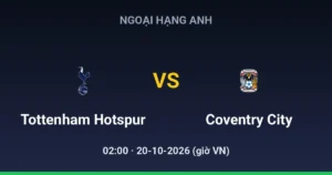 Tottenham Hotspur vs Coventry City
